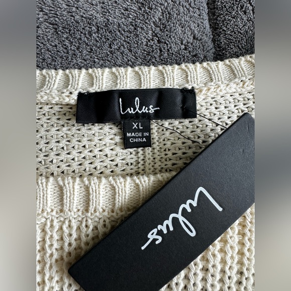 Lulus Ivory knit sweater - Picture 3 of 5
